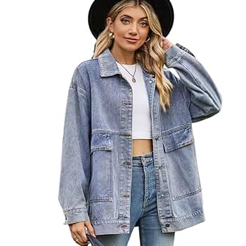 Women's Y2K Preppy Denim Jacket Fairy Grunge Aesthetics